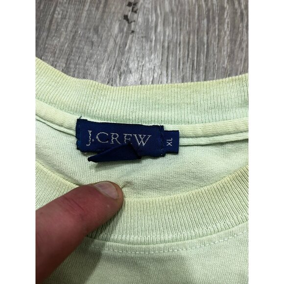 J. Crew T-Shirt Men's Size XL Solid Crew Neck Pullover Causal White - Picture 2 of 6